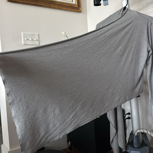 Patagonia Glorya Wrap Top/Blouse/Shirt Sz L Gray Long Sleeve - Picture 6 of 10